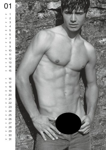 Akt férfi naptár - 2026 (10db)