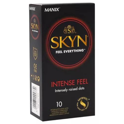 Manix SKYN Intense - latexmentes, gyöngyös felületű óvszer (10 db)