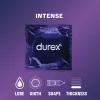 Durex Intense - bordázott és pontozott óvszer (10 db)