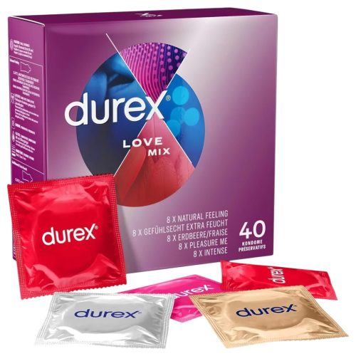 Durex Love Mix - óvszer csomag (40db)