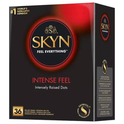 Manix SKYN Intense Fell - latexmentes, vegán óvszer nagy kiszerelésben (36 db)