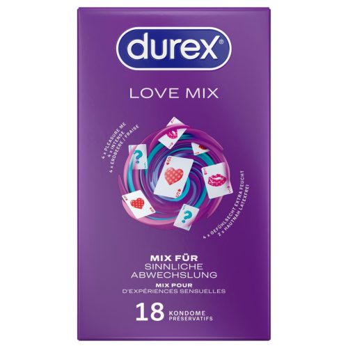 Durex Love Mix - óvszer csomag (18db)