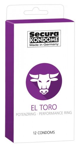Secura El Toro - potenciagyűrűs óvszerek (12db)