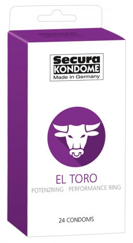 Secura El Toro - potenciagyűrűs óvszerek (24db)