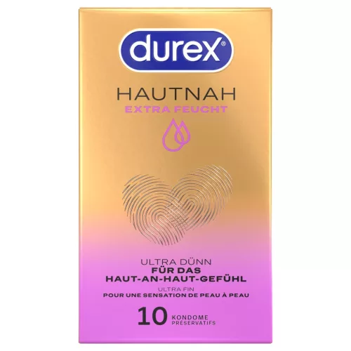 Durex Hautnah - extra síkosított, élethű óvszer (10 db)