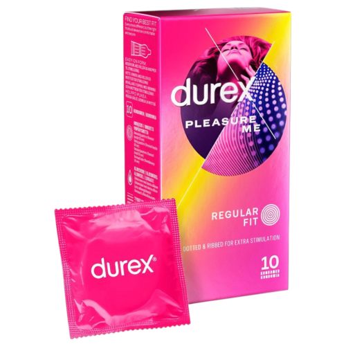 / Durex Pleasure Me - bordázott-pontozott óvszer (10db)