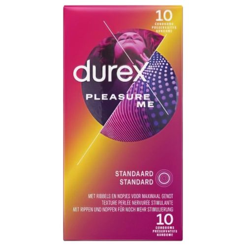 / Durex Pleasure Me - bordázott-pontozott óvszer (10db)
