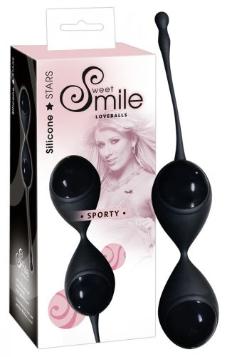 SMILE Sporty - gésagolyók (fekete)
