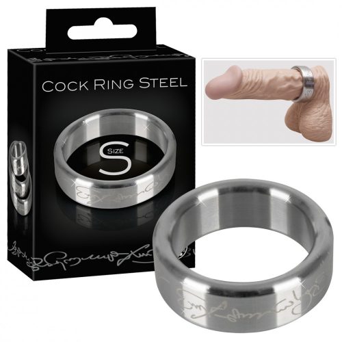 Vésett acél péniszgyűrű - kicsi (3,5cm)