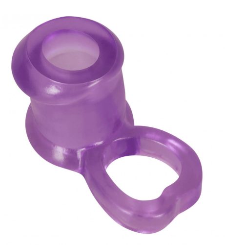 Sleeve & Ball - péniszmandzsetta heregyűrűvel (lila)