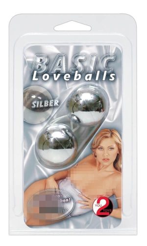 Basic Loveballs - Gésagolyó-duó Ezüst színben