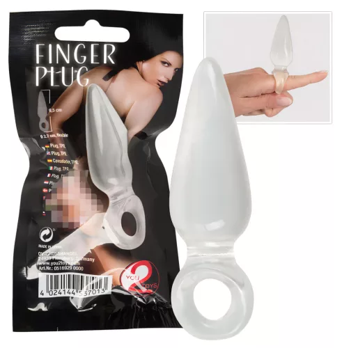 You2Toys - Finger Plug - ujj anál plug (átlátszó)