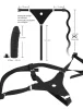 You2Toys - Silicone Strap-On - felcsatolható dildó (fekete)