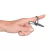 You2Toys - Penisplug - szilikon makkgyűrű kúpos dilátorral (szürke)