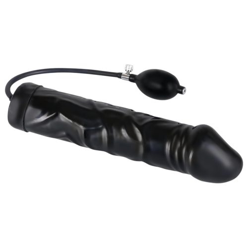 You2Toys - latex, pumpálható análtágító - nagy (fekete)