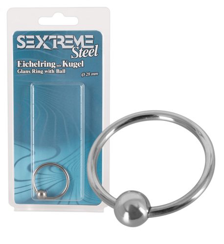 Sextreme - acél, golyós makkgyűrű (2,8cm)