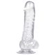 / Kristálytiszta tapadókorongos dildó