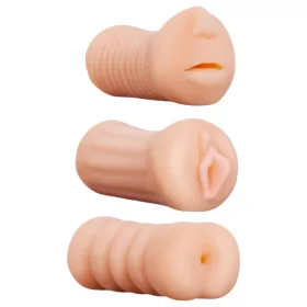   XXX To GO Juicy szett (3db) - műpunci, száj, popsi maszturbátor