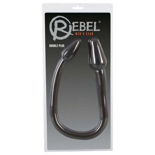Rebel Double Plug - dupla kúp anál plug (fekete)