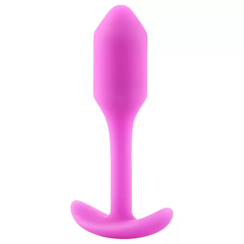 b-vibe Snug Plug 1 - anál plug belső súllyal (55g) - pink