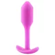 b-vibe Snug Plug 1 - anál plug belső súllyal (55g) - pink