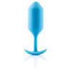 b-vibe Snug Plug 3 - dupla golyós anál plug (180g) - kék