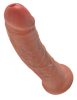 King Cock 8 dildó (20 cm) - sötét natúr