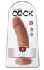 King Cock 8 dildó (20 cm) - sötét natúr