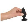 Black Velvet Heavy - 75g-os anál plug (fekete)
