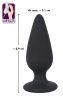 Black Velvet Heavy - 75g-os anál plug (fekete)