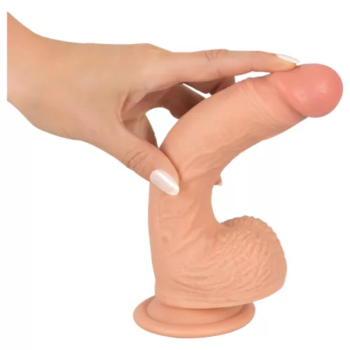 realistixxx - tapadókorongos élethű dildó (22cm) - natúr