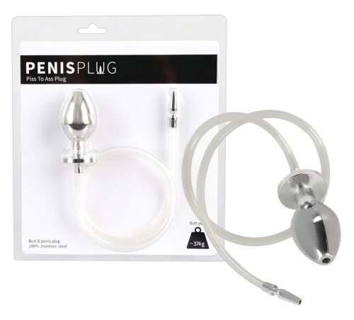 Piss to Ass Plug - üreges anál plug húgycső tágítóval
