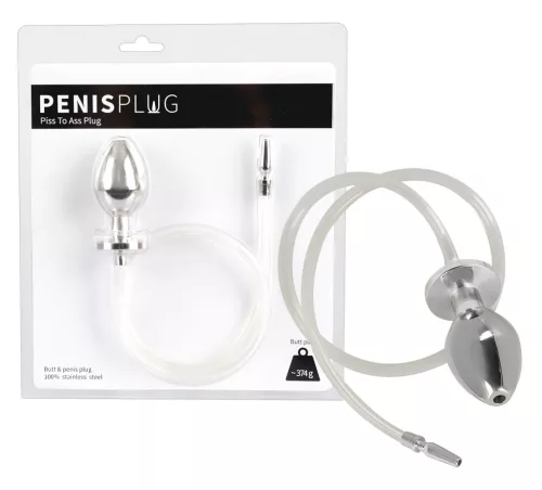 Piss to Ass Plug - üreges anál plug húgycső tágítóval