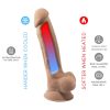 Silexd 7 - tapadókorongos dildó - 17,5cm (natúr)