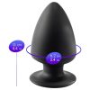 Silexd M - alakítható anál plug - 11cm (fekete)