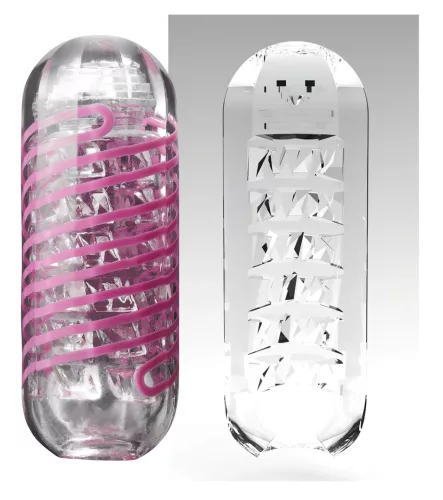 TENGA Spinner Brick - maszturbátor (átlátszó)