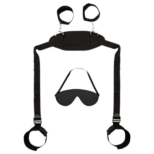 Bad Kitty - nyak-csukló-boka bilincs (fekete)