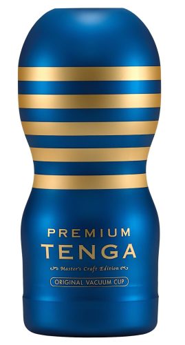 TENGA Premium Original - eldobható maszturbátor (kék)