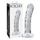 Icicles No. 62 - péniszes üveg dildó (átlátszó)
