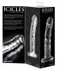 Icicles No. 62 - péniszes üveg dildó (átlátszó)