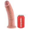 King Cock 10 - nagy tapadókorongos dildó (25cm) - natúr