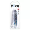 King Cock Clear 6 - tapadókorongos dildó (17,8 cm)