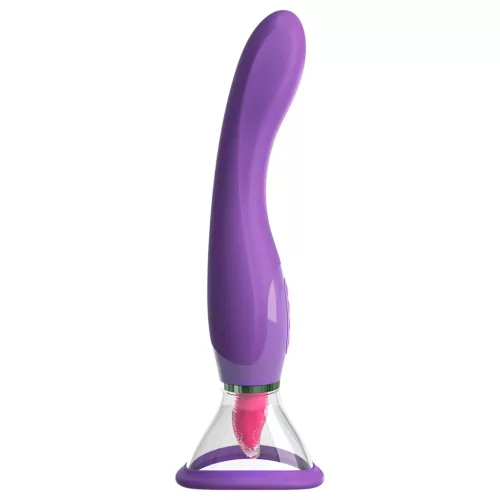 Pipedream Fantasy - akkus 3in1 nyelves csiklóizgató vibrátor (lila)