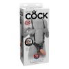 King Cock Strap-on 10 - üreges, felcsatolható műpénisz (25cm)