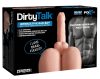 PDX Dirty Talk - élethű műpopsi torzó maszturbátor dildóval (natúr)