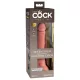 King Cock Elite 7- tapadókorongos, élethű dildó (18cm) - natúr