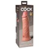 King Cock Elite 8 - tapadókorongos, élethű dildó (20cm) - natúr