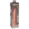 King Cock Elite 9 - tapadókorongos, élethű dildó (23cm) - natúr