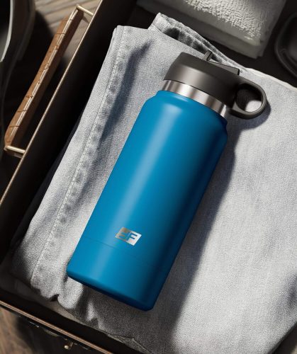 Fuck Flask Private Pleaser - művagina kulacsban (kék-natúr)