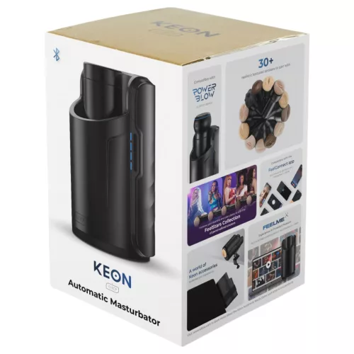 Kiiroo Keon Automatic - Interaktív maszturbátor, férfiaknak (fekete)